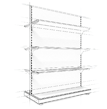 Meuble étagère de rayonnage pour achalander les rayons de votre magasin.